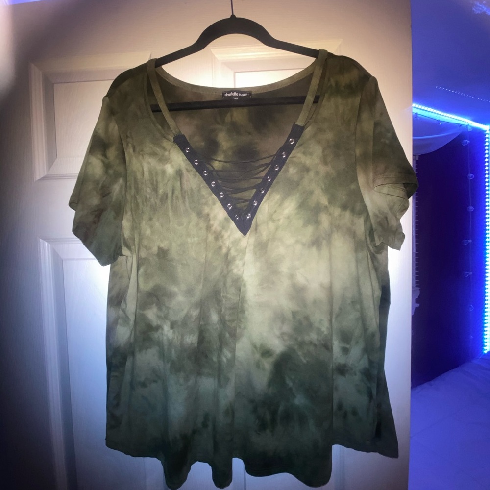 Front lace-up top